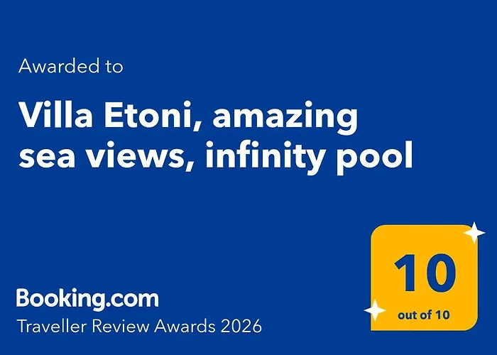 Willa Etoni, Amazing Sea Views, Infinity Pool Kalamítsi
